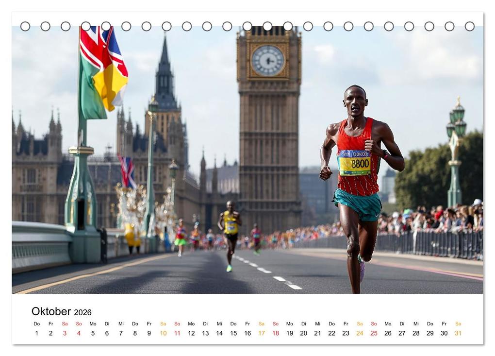 Weitere Ansicht: Marathon Power (Tischkalender 2026 DIN A5 quer), CALVENDO Monatskalender | Calvendo, Peter Roder