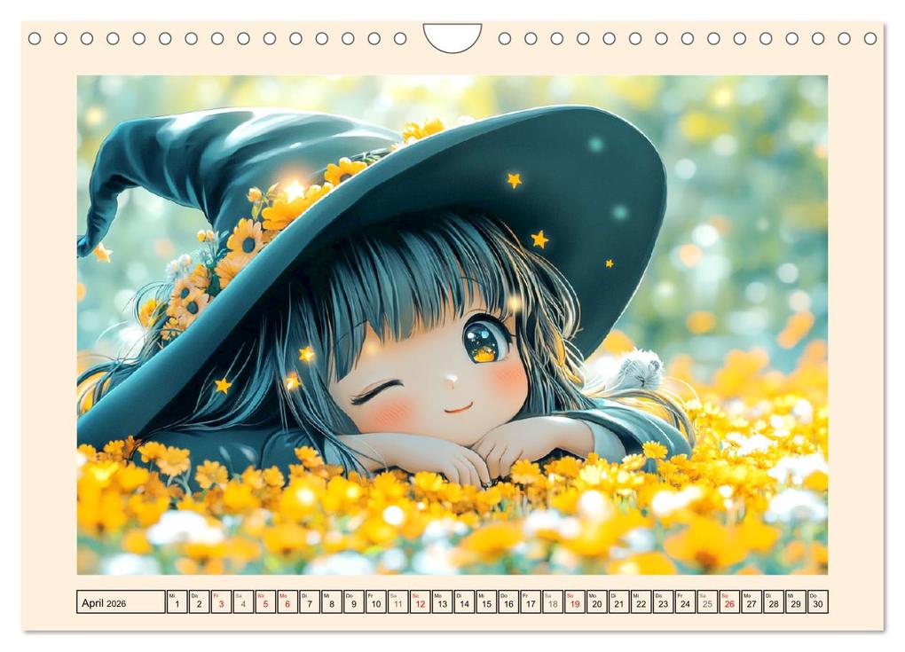 Weitere Ansicht: Kleine Hexen. Zauberhafte Mädchen mit magischen Kräften (Wandkalender 2026 DIN A4 quer), CALVENDO Monatskalender | Calvendo, Rose Hurley