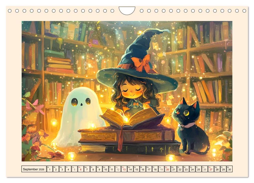 Weitere Ansicht: Kleine Hexen. Zauberhafte Mädchen mit magischen Kräften (Wandkalender 2026 DIN A4 quer), CALVENDO Monatskalender | Calvendo, Rose Hurley