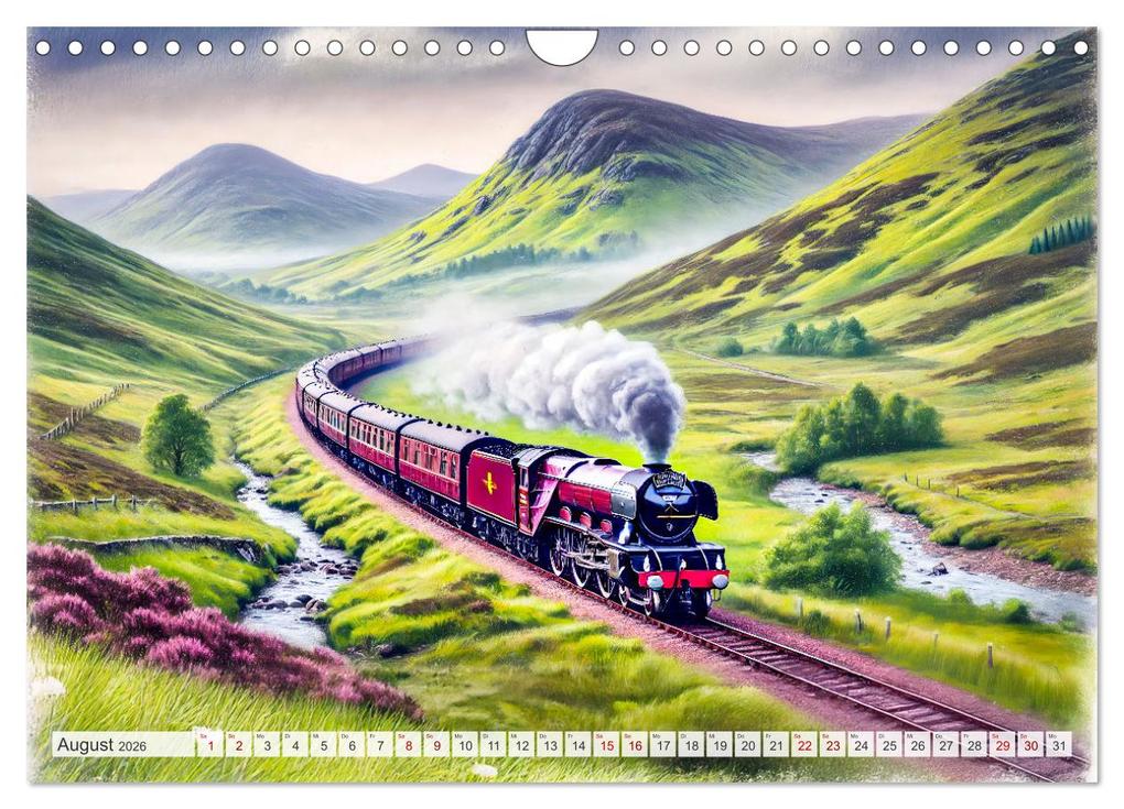 Weitere Ansicht: Faszination Eisenbahn - Lokomotiven und Landschaften der Welt (Wandkalender 2026 DIN A4 quer), CALVENDO Monatskalender | Calvendo, Anja Frost