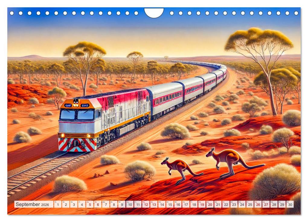 Weitere Ansicht: Faszination Eisenbahn - Lokomotiven und Landschaften der Welt (Wandkalender 2026 DIN A4 quer), CALVENDO Monatskalender | Calvendo, Anja Frost