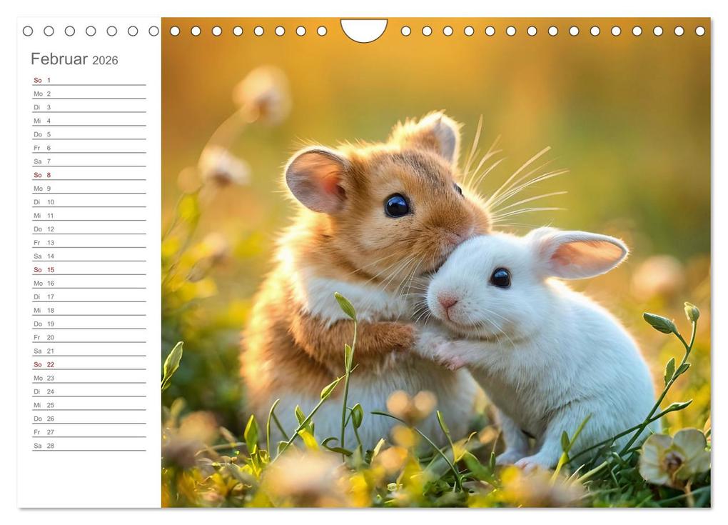 Weitere Ansicht: Hamsterhausen - Ein Hamster und seine tierischen Freunde (Wandkalender 2026 DIN A4 quer), CALVENDO Monatskalender | Calvendo, Fred Schimak