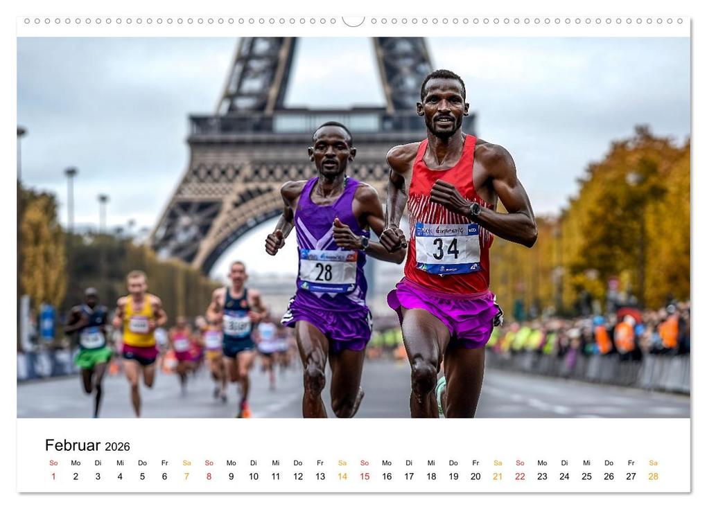 Weitere Ansicht: Marathon Power (Wandkalender 2026 DIN A2 quer), CALVENDO Monatskalender | Calvendo, Peter Roder