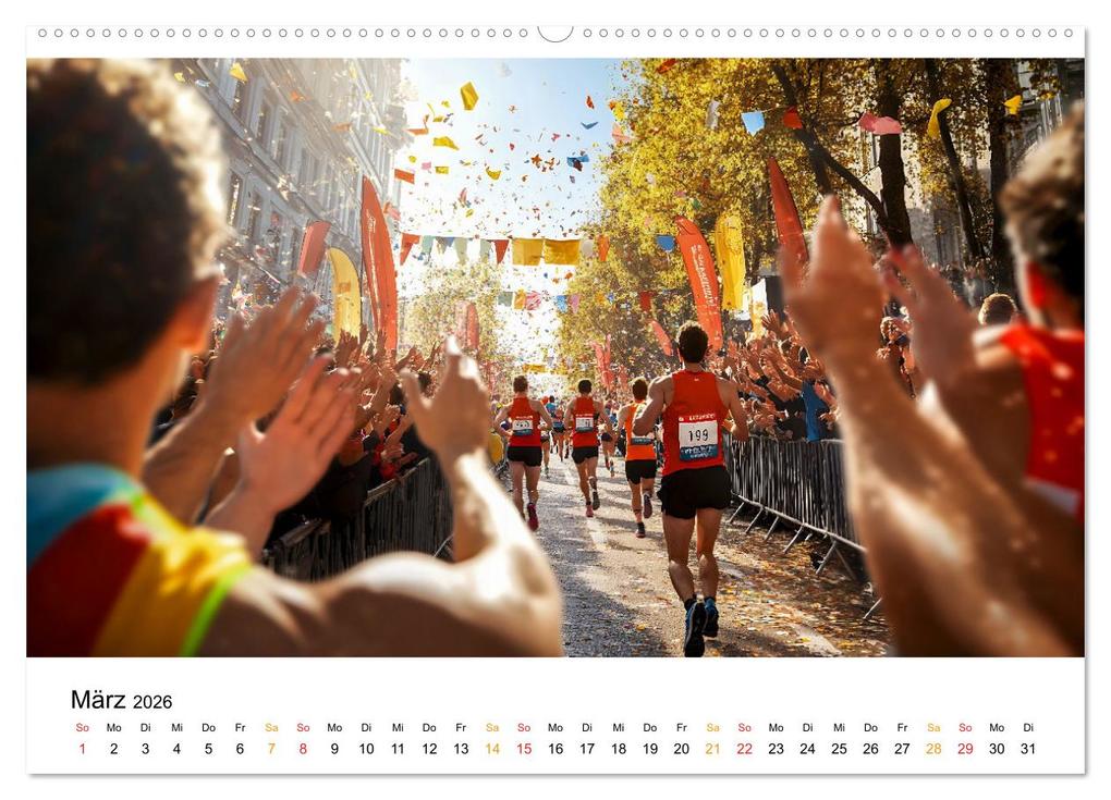 Weitere Ansicht: Marathon Power (Wandkalender 2026 DIN A2 quer), CALVENDO Monatskalender | Calvendo, Peter Roder