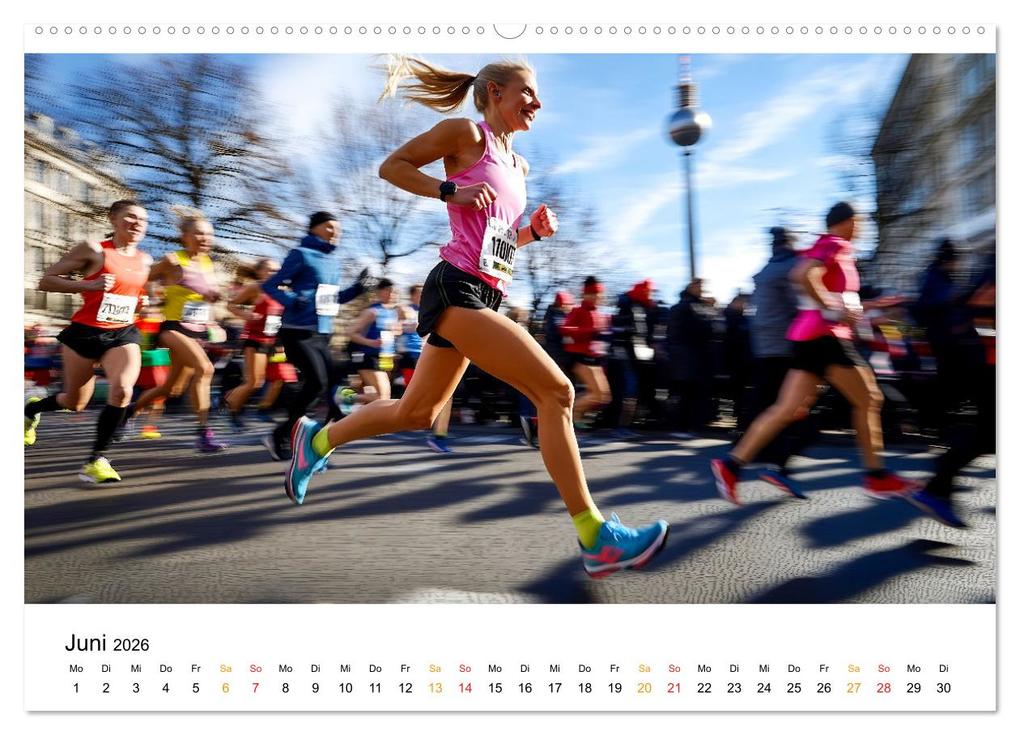 Weitere Ansicht: Marathon Power (Wandkalender 2026 DIN A2 quer), CALVENDO Monatskalender | Calvendo, Peter Roder