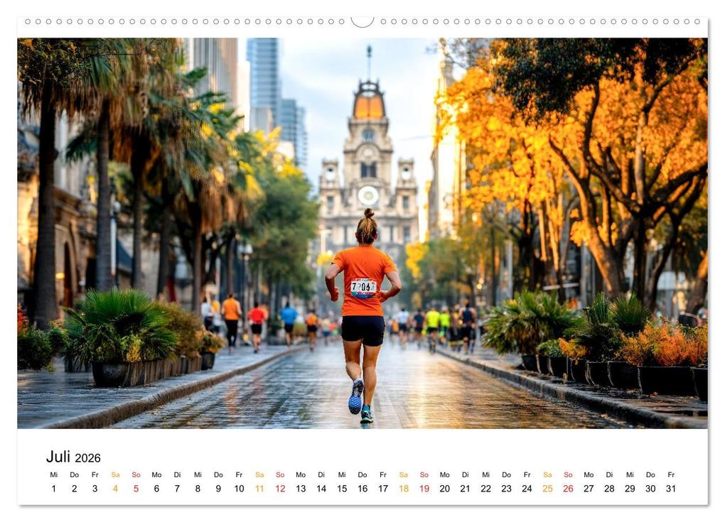 Weitere Ansicht: Marathon Power (Wandkalender 2026 DIN A2 quer), CALVENDO Monatskalender | Calvendo, Peter Roder