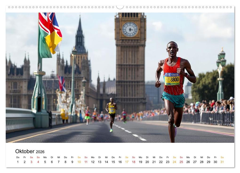 Weitere Ansicht: Marathon Power (Wandkalender 2026 DIN A2 quer), CALVENDO Monatskalender | Calvendo, Peter Roder