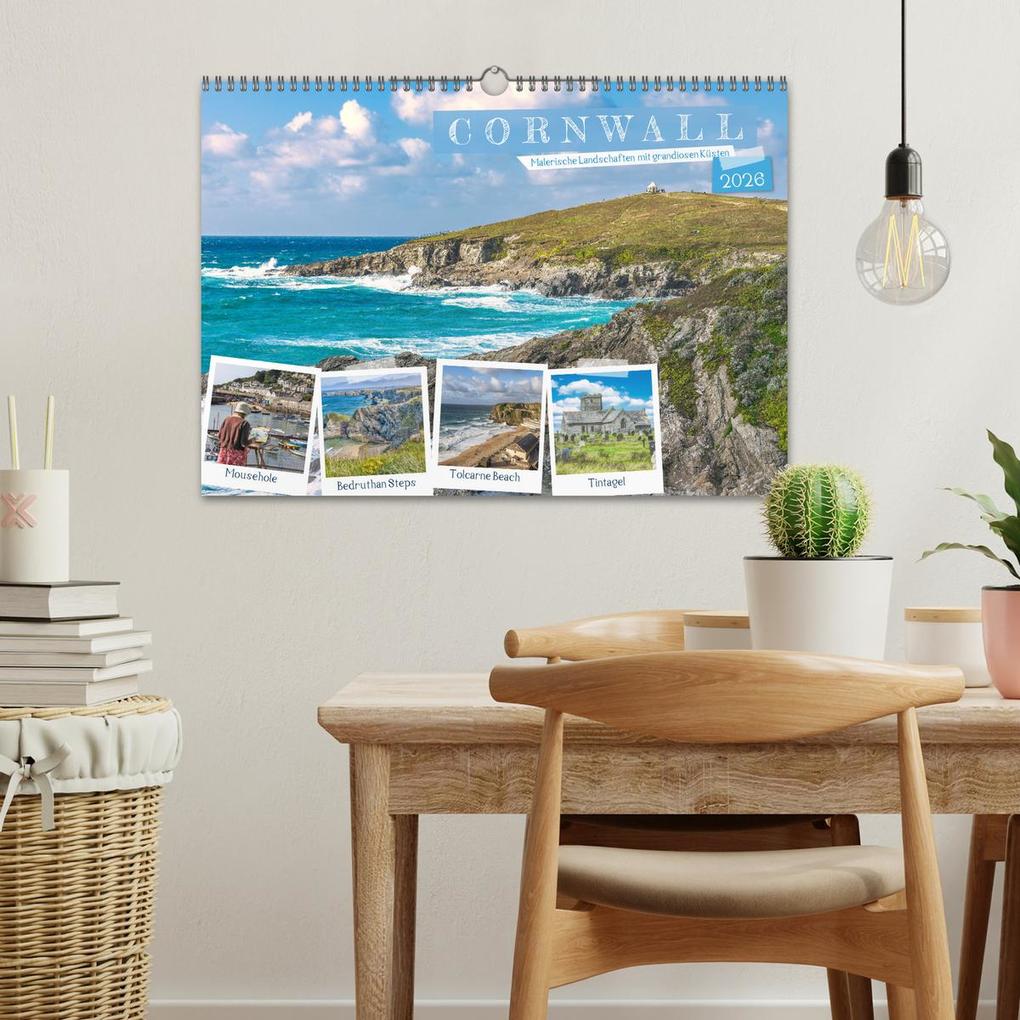 Weitere Ansicht: Cornwall - Malerische Landschaften mit grandiosen Küsten (Wandkalender 2026 DIN A3 quer), CALVENDO Monatskalender | Dieter Meyer, Calvendo