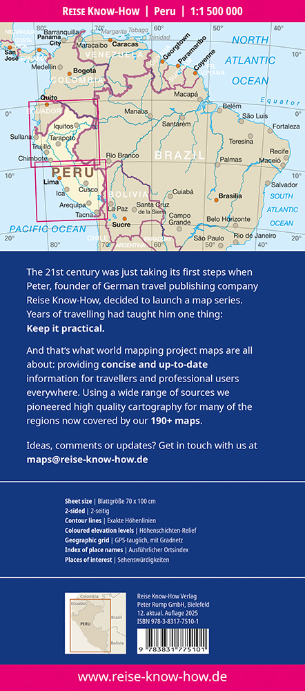 Weitere Ansicht: Reise Know-How Landkarte Peru (1:1.500.000)