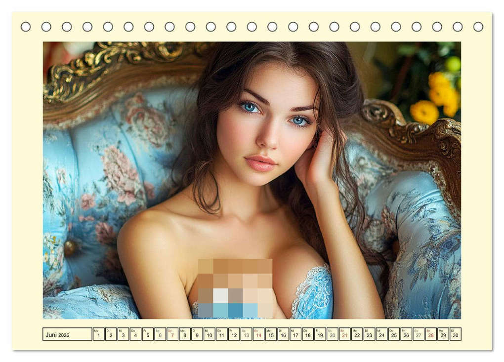 Weitere Ansicht: Sinnlich in Dessous. Die Kunst der verführerischen Eleganz (Tischkalender 2026 DIN A5 quer), CALVENDO Monatskalender | Rose Hurley, Calvendo