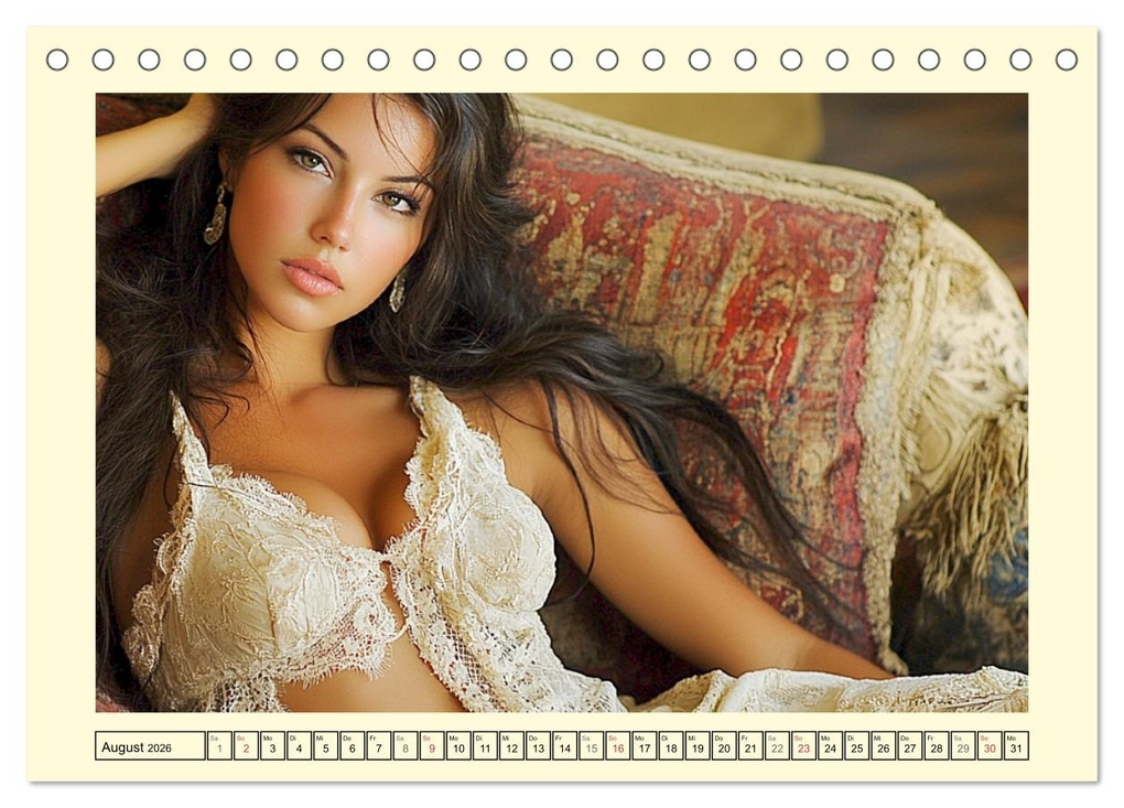 Weitere Ansicht: Sinnlich in Dessous. Die Kunst der verführerischen Eleganz (Tischkalender 2026 DIN A5 quer), CALVENDO Monatskalender | Rose Hurley, Calvendo