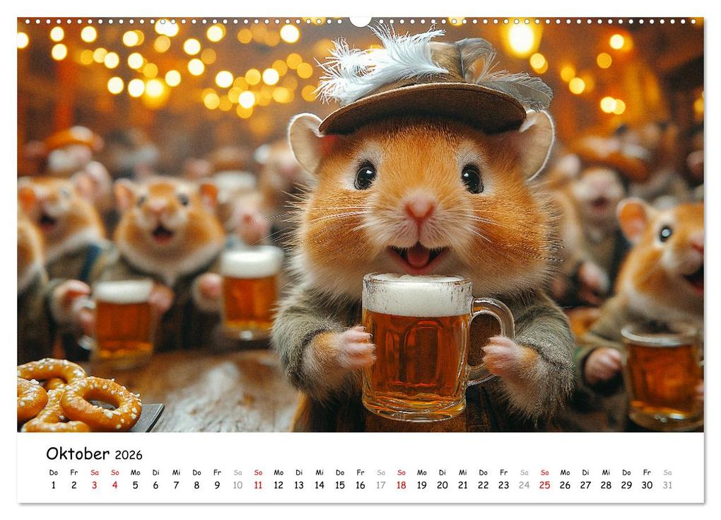 Weitere Ansicht: Hamster im Freizeitpark - Lustiger Kalender mit Jahrmarkt-Motiven (hochwertiger Premium Wandkalender 2026 DIN A2 quer), Kunstdruck in Hochglanz | MB Fotografie, Calvendo
