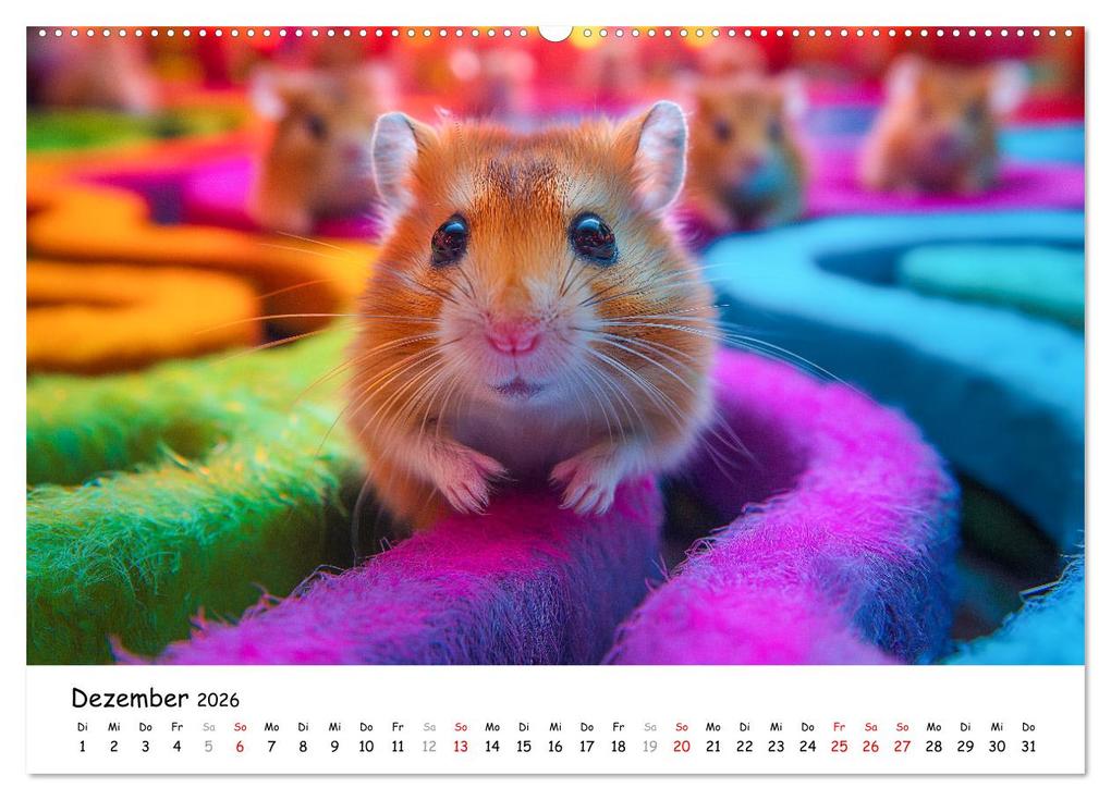 Weitere Ansicht: Hamster im Freizeitpark - Lustiger Kalender mit Jahrmarkt-Motiven (hochwertiger Premium Wandkalender 2026 DIN A2 quer), Kunstdruck in Hochglanz | MB Fotografie, Calvendo