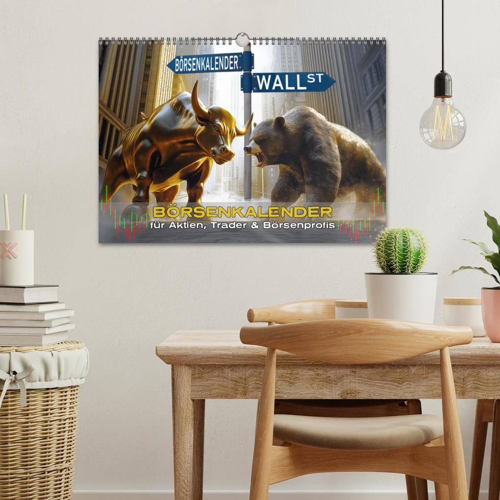 Weitere Ansicht: Börsenkalender - der Kalender für Aktien, Trader und Börsenprofis. (Wandkalender 2026 DIN A3 quer), CALVENDO Monatskalender | MB - Fotografie, Calvendo