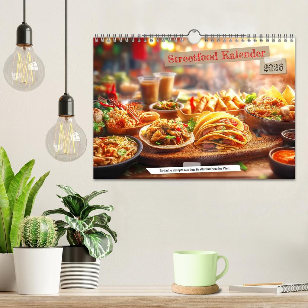 Weitere Ansicht: Streetfood Kalender - Einfache Rezepte aus den Straßenküchen der Welt (Wandkalender 2026 DIN A4 quer), CALVENDO Monatskalender | MB - Fotografie, Calvendo