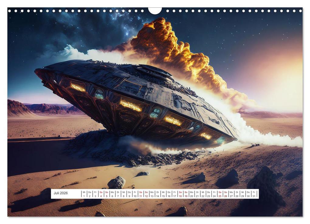 Weitere Ansicht: Fliegende Untertasse - Die große Fantasiereise (Wandkalender 2026 DIN A3 quer), CALVENDO Monatskalender | Alain Gaymard, Calvendo