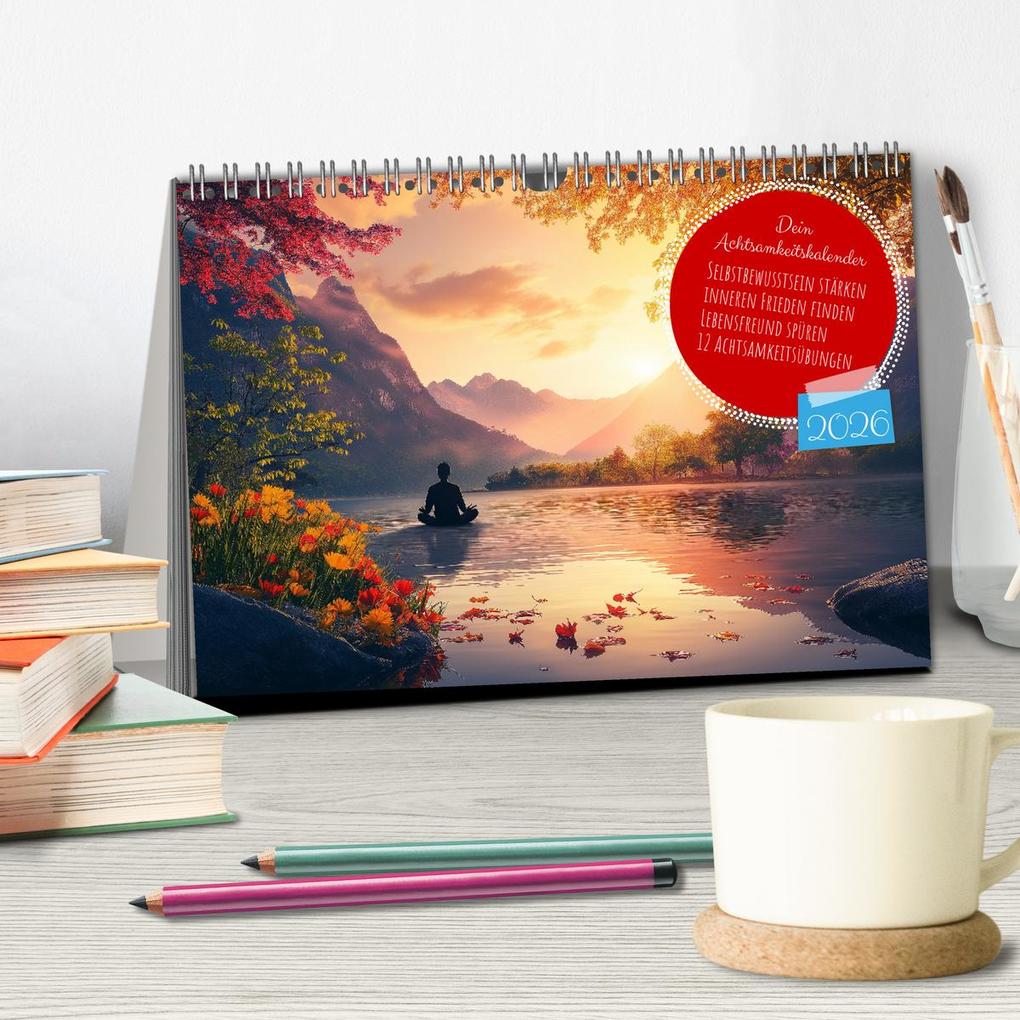Weitere Ansicht: Dein Achtsamkeitskalender (Tischkalender 2026 DIN A5 quer), CALVENDO Monatskalender | MB Fotografie, Calvendo