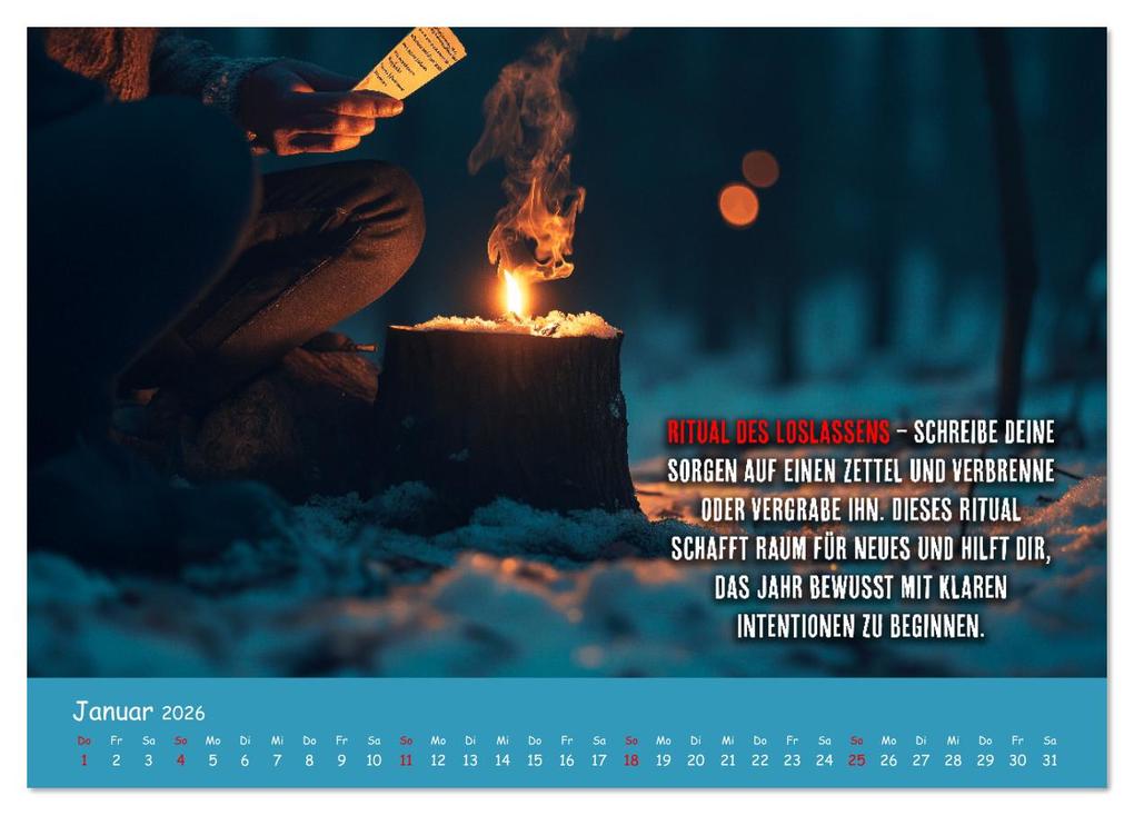 Weitere Ansicht: Dein Achtsamkeitskalender (Tischkalender 2026 DIN A5 quer), CALVENDO Monatskalender | MB Fotografie, Calvendo