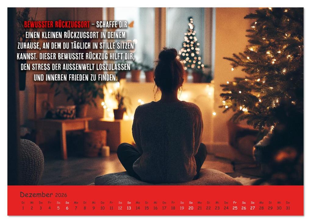 Weitere Ansicht: Dein Achtsamkeitskalender (Tischkalender 2026 DIN A5 quer), CALVENDO Monatskalender | MB Fotografie, Calvendo