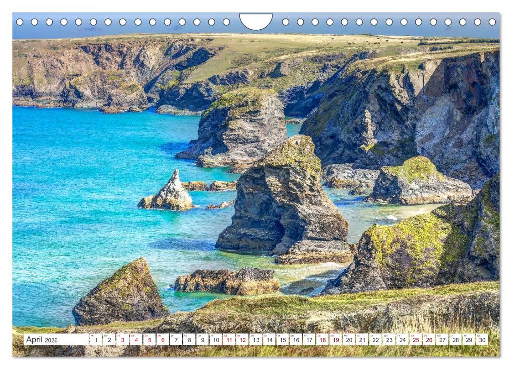 Weitere Ansicht: Cornwall - Malerische Landschaften mit grandiosen Küsten (Wandkalender 2026 DIN A4 quer), CALVENDO Monatskalender | Dieter Meyer, Calvendo