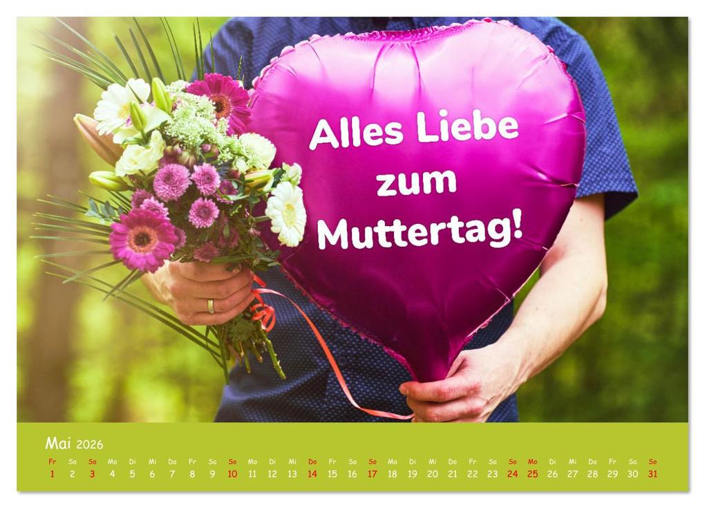 Weitere Ansicht: Momente im Jahr, die verbinden - Wunschkalender mit herzlichen Grüßen (Wandkalender 2026 DIN A4 quer), CALVENDO Monatskalender | Bihlmayer-Media Bihlmayer-Media, Calvendo, Bihlmayer-Media
