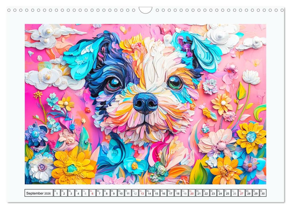 Weitere Ansicht: Luftige Collagen. Zauberhafte Tiere in fröhlichen Farben (Wandkalender 2026 DIN A3 quer), CALVENDO Monatskalender | Rose Hurley, Calvendo