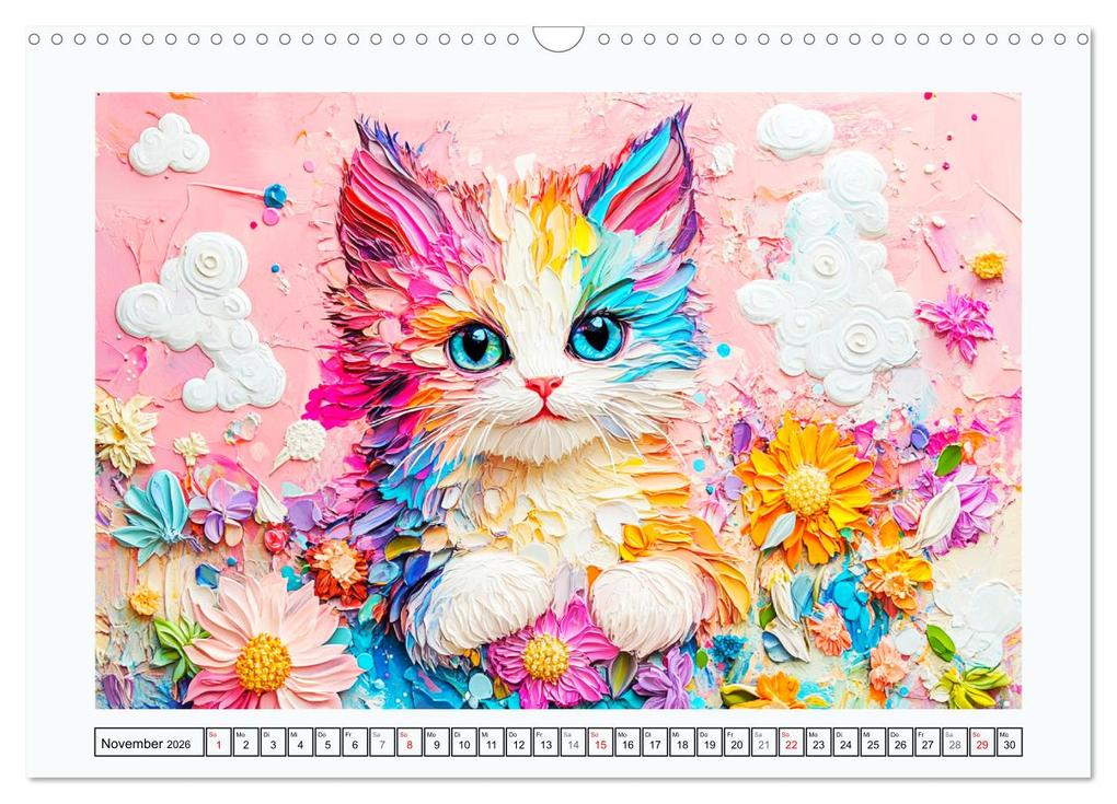 Weitere Ansicht: Luftige Collagen. Zauberhafte Tiere in fröhlichen Farben (Wandkalender 2026 DIN A3 quer), CALVENDO Monatskalender | Rose Hurley, Calvendo