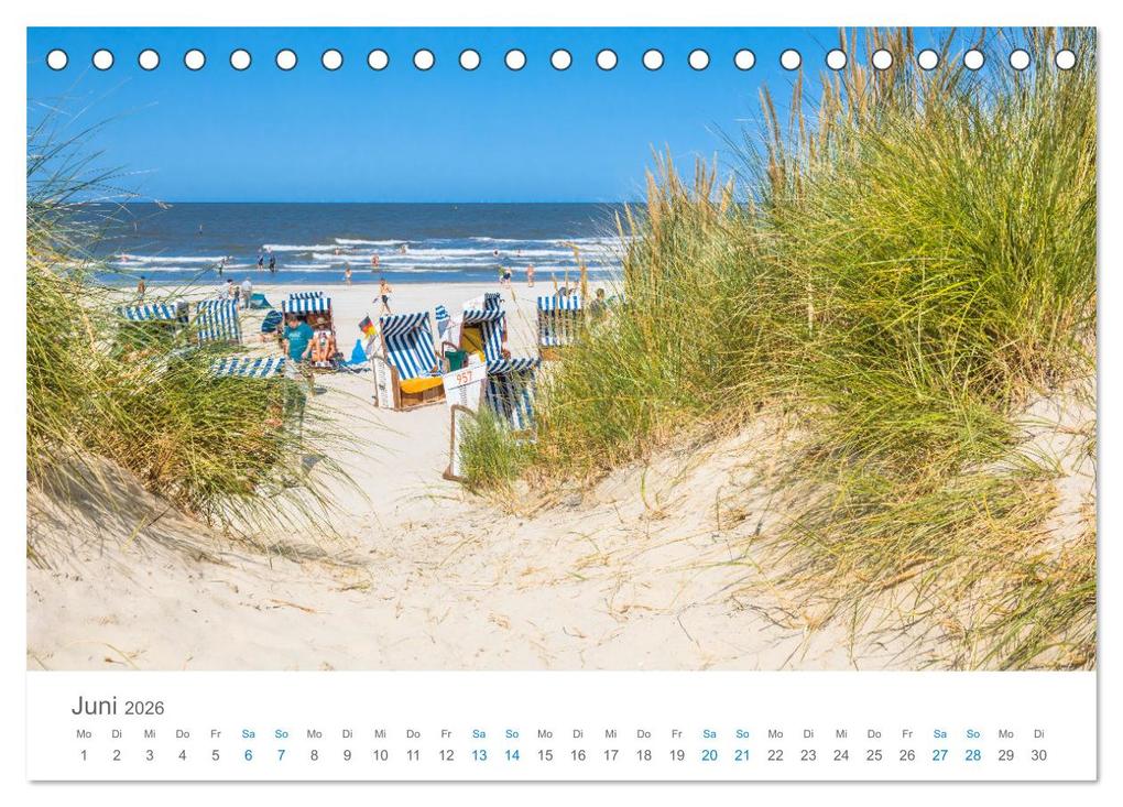 Weitere Ansicht: Norderney Sehnsuchtskalender (Tischkalender 2026 DIN A5 quer), CALVENDO Monatskalender | Dietmar Scherf, Calvendo