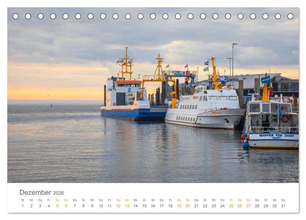Weitere Ansicht: Norderney Sehnsuchtskalender (Tischkalender 2026 DIN A5 quer), CALVENDO Monatskalender | Dietmar Scherf, Calvendo