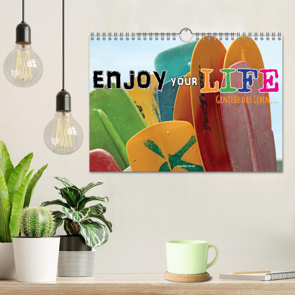 Weitere Ansicht: Enjoy your life - Genieße das Leben (Wandkalender 2026 DIN A4 quer), CALVENDO Monatskalender | Gabriele Gerner, Calvendo