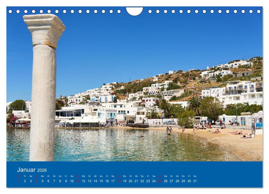 Weitere Ansicht: Griechenland - Mykonos Kalender (Wandkalender 2026 DIN A4 quer), CALVENDO Monatskalender | Michael Bihlmayer - Bihlmayer-MEDIA, Calvendo
