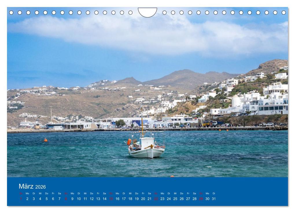 Weitere Ansicht: Griechenland - Mykonos Kalender (Wandkalender 2026 DIN A4 quer), CALVENDO Monatskalender | Michael Bihlmayer - Bihlmayer-MEDIA, Calvendo