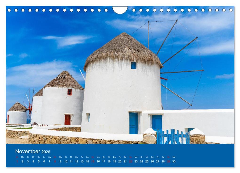 Weitere Ansicht: Griechenland - Mykonos Kalender (Wandkalender 2026 DIN A4 quer), CALVENDO Monatskalender | Michael Bihlmayer - Bihlmayer-MEDIA, Calvendo