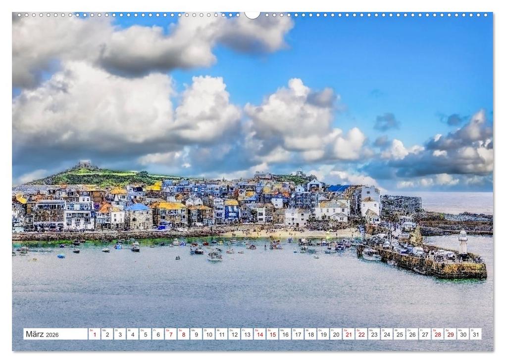 Weitere Ansicht: Cornwall - Malerische Landschaften mit grandiosen Küsten (Wandkalender 2026 DIN A2 quer), CALVENDO Monatskalender | Dieter Meyer, Calvendo