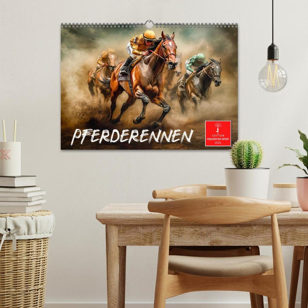 Weitere Ansicht: Pferderennen (Wandkalender 2026 DIN A3 quer), CALVENDO Monatskalender | Peter Roder, Calvendo