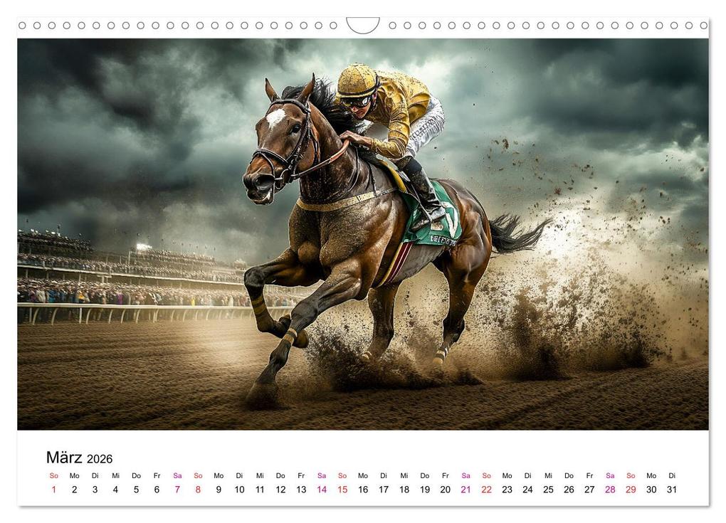 Weitere Ansicht: Pferderennen (Wandkalender 2026 DIN A3 quer), CALVENDO Monatskalender | Peter Roder, Calvendo