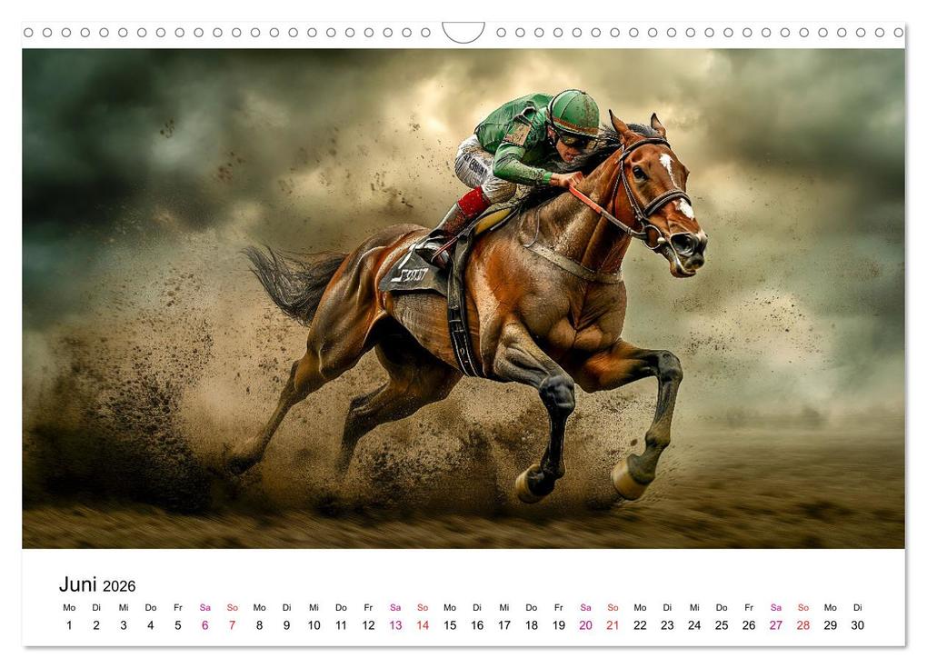 Weitere Ansicht: Pferderennen (Wandkalender 2026 DIN A3 quer), CALVENDO Monatskalender | Peter Roder, Calvendo