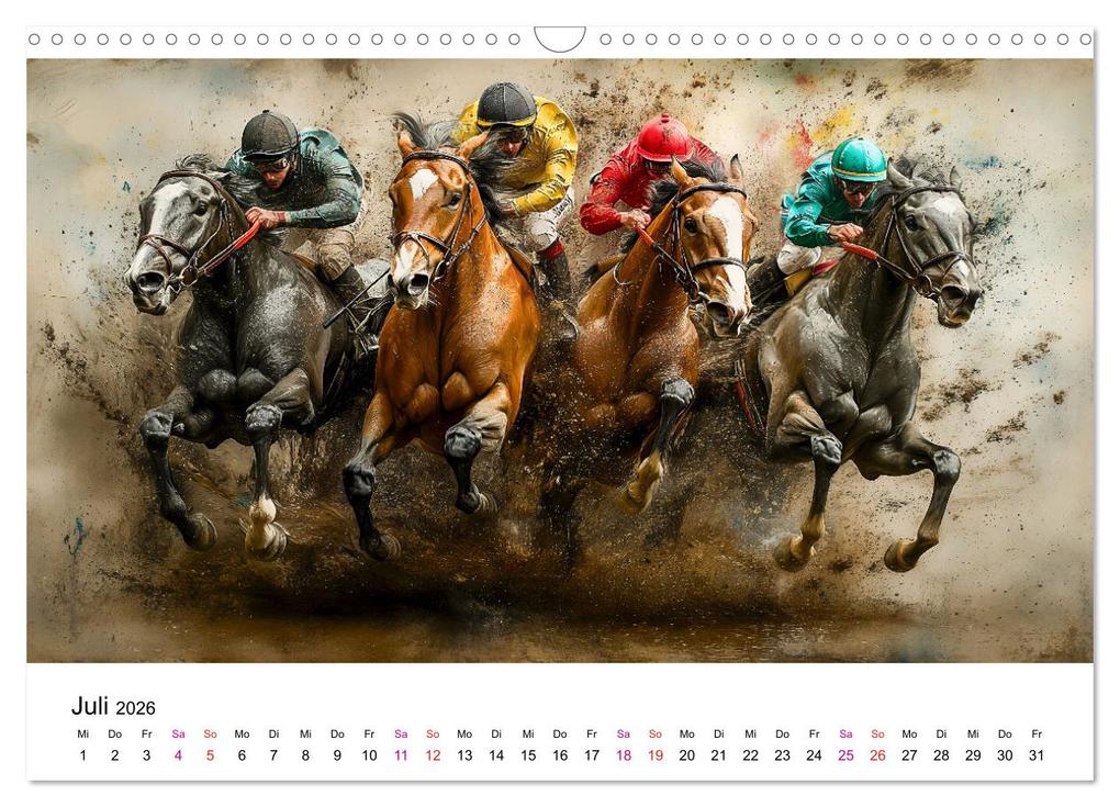 Weitere Ansicht: Pferderennen (Wandkalender 2026 DIN A3 quer), CALVENDO Monatskalender | Peter Roder, Calvendo