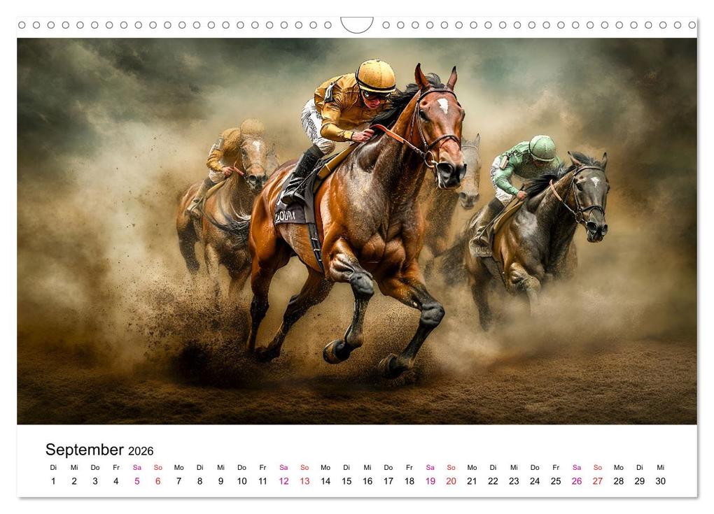 Weitere Ansicht: Pferderennen (Wandkalender 2026 DIN A3 quer), CALVENDO Monatskalender | Peter Roder, Calvendo