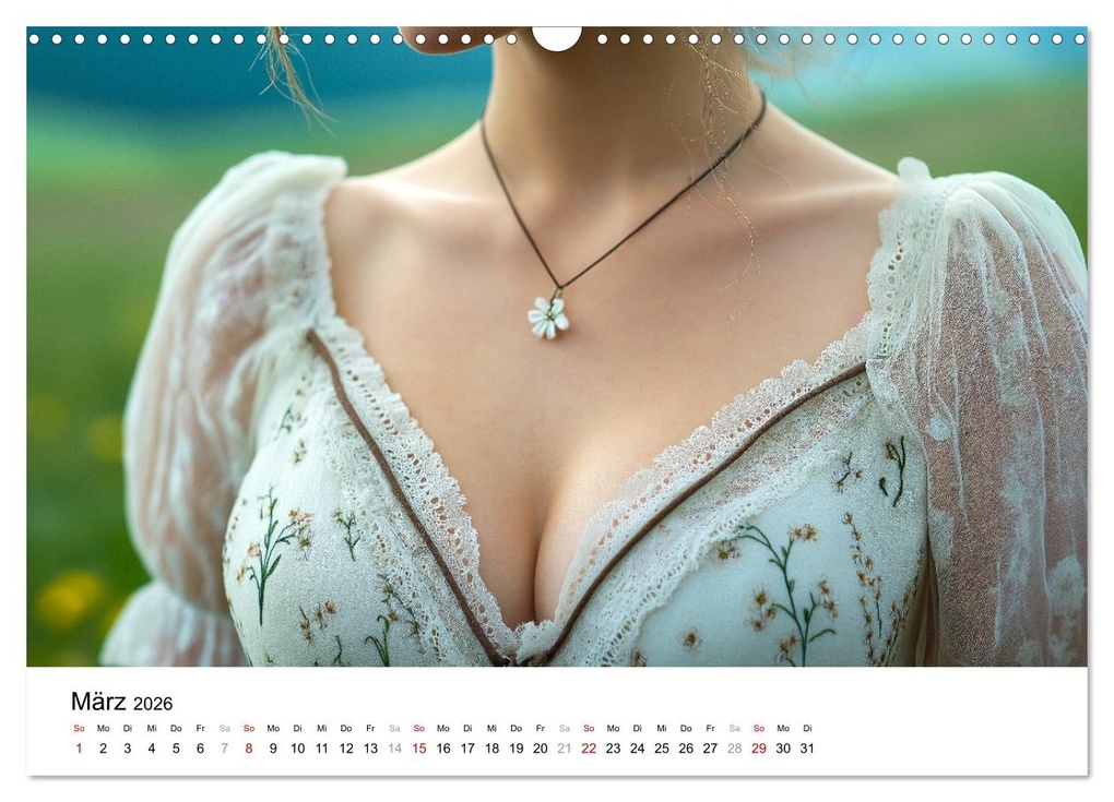 Weitere Ansicht: Dirndl Dekollete Kalender - Traditionelle Tracht und bayerische Brüste (Wandkalender 2026 DIN A3 quer), CALVENDO Monatskalender | MB Fotografie, Calvendo
