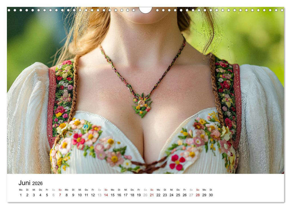 Weitere Ansicht: Dirndl Dekollete Kalender - Traditionelle Tracht und bayerische Brüste (Wandkalender 2026 DIN A3 quer), CALVENDO Monatskalender | MB Fotografie, Calvendo