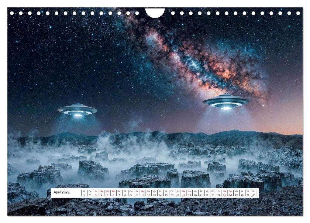 Weitere Ansicht: Fliegende Untertasse - Die große Fantasiereise (Wandkalender 2026 DIN A4 quer), CALVENDO Monatskalender | Alain Gaymard, Calvendo