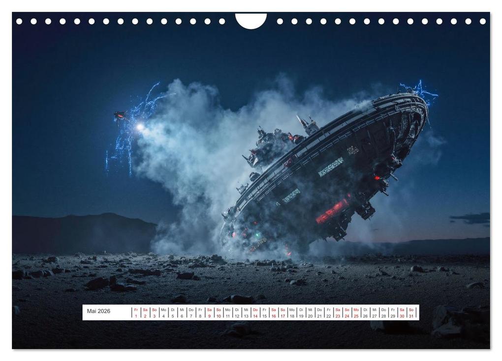 Weitere Ansicht: Fliegende Untertasse - Die große Fantasiereise (Wandkalender 2026 DIN A4 quer), CALVENDO Monatskalender | Alain Gaymard, Calvendo