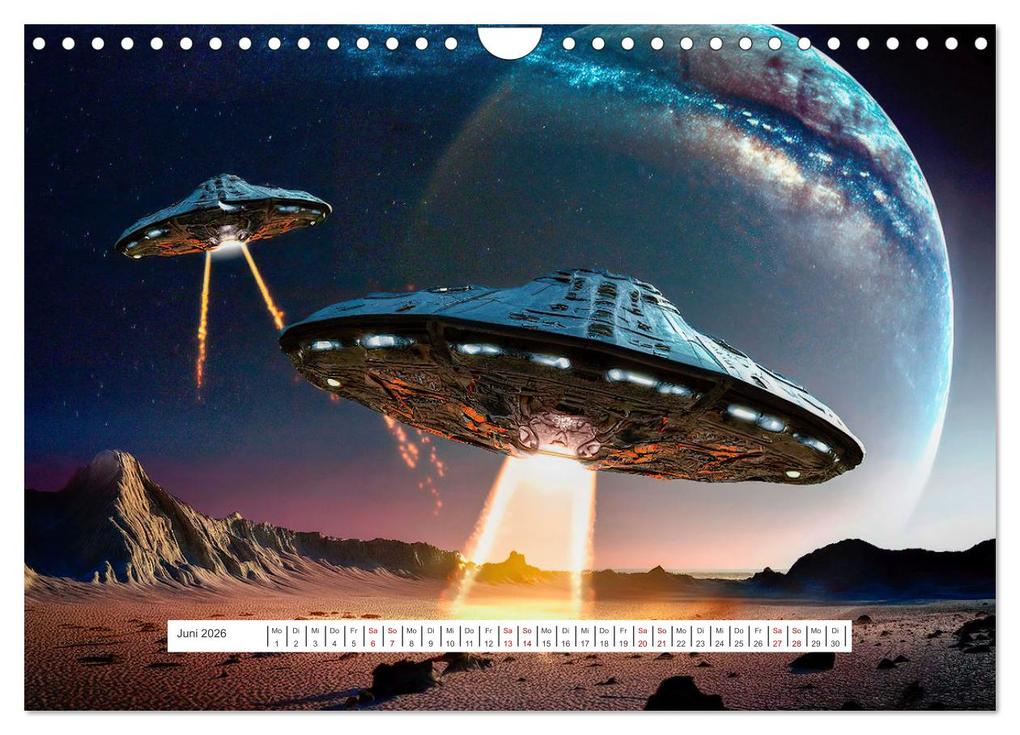 Weitere Ansicht: Fliegende Untertasse - Die große Fantasiereise (Wandkalender 2026 DIN A4 quer), CALVENDO Monatskalender | Alain Gaymard, Calvendo