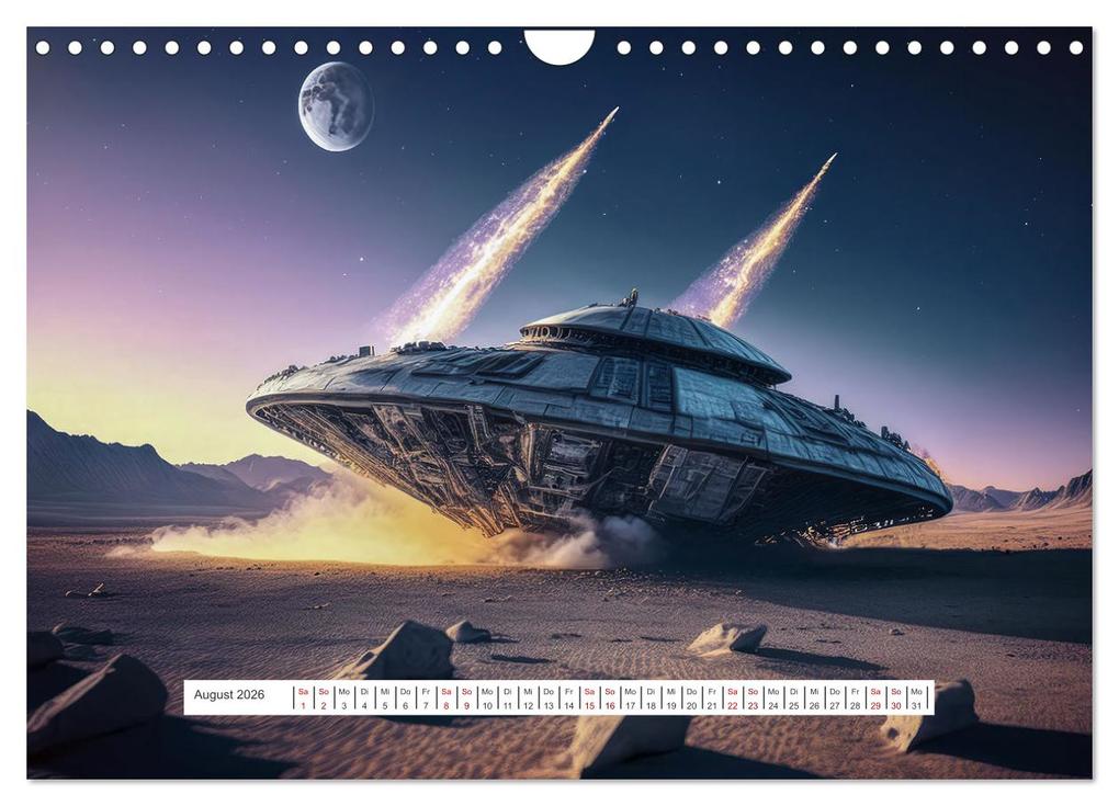 Weitere Ansicht: Fliegende Untertasse - Die große Fantasiereise (Wandkalender 2026 DIN A4 quer), CALVENDO Monatskalender | Alain Gaymard, Calvendo