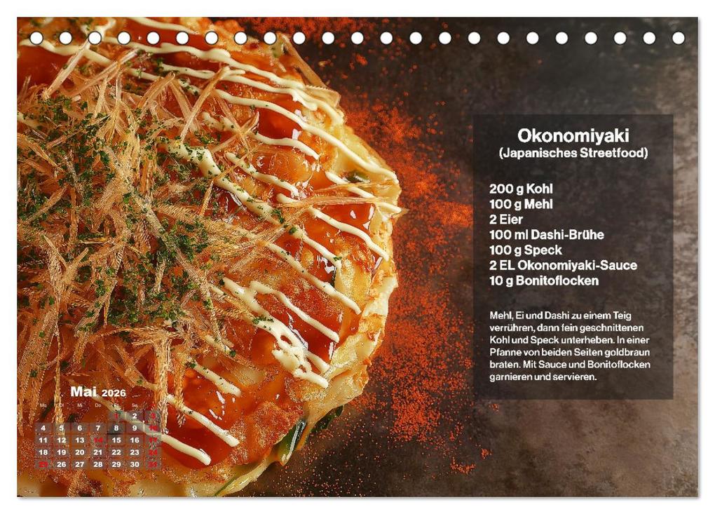 Weitere Ansicht: Streetfood Kalender - Einfache Rezepte aus den Straßenküchen der Welt (Tischkalender 2026 DIN A5 quer), CALVENDO Monatskalender | MB - Fotografie, Calvendo
