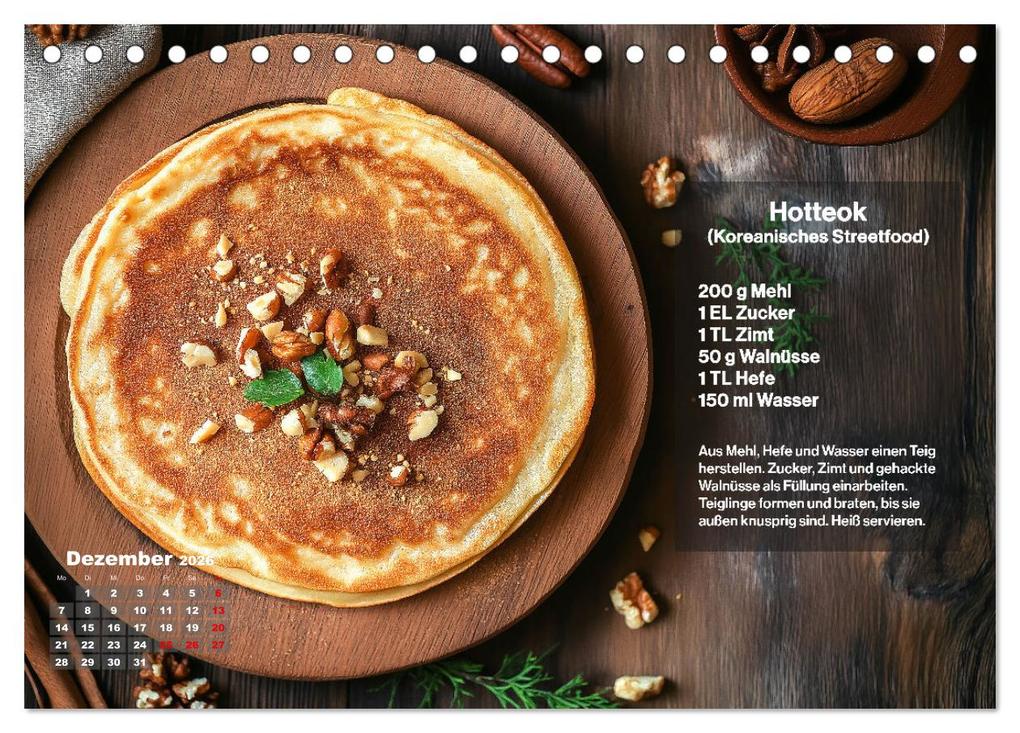 Weitere Ansicht: Streetfood Kalender - Einfache Rezepte aus den Straßenküchen der Welt (Tischkalender 2026 DIN A5 quer), CALVENDO Monatskalender | MB - Fotografie, Calvendo