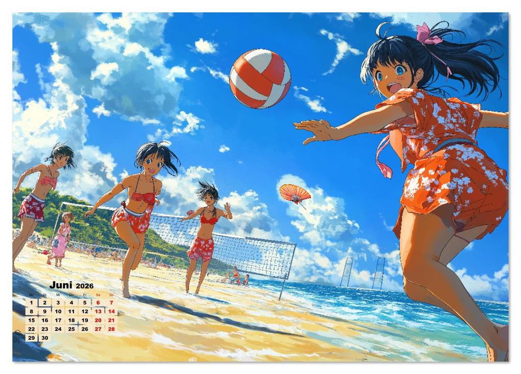 Weitere Ansicht: Anime Kalender - Charaktere im Slice-of-Life Stil (Tischkalender 2026 DIN A5 quer), CALVENDO Monatskalender | MB Fotografie, Calvendo