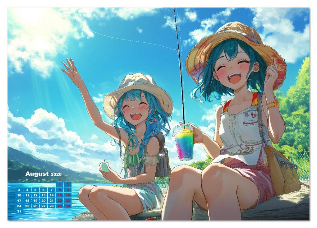 Weitere Ansicht: Anime Kalender - Charaktere im Slice-of-Life Stil (Tischkalender 2026 DIN A5 quer), CALVENDO Monatskalender | MB Fotografie, Calvendo