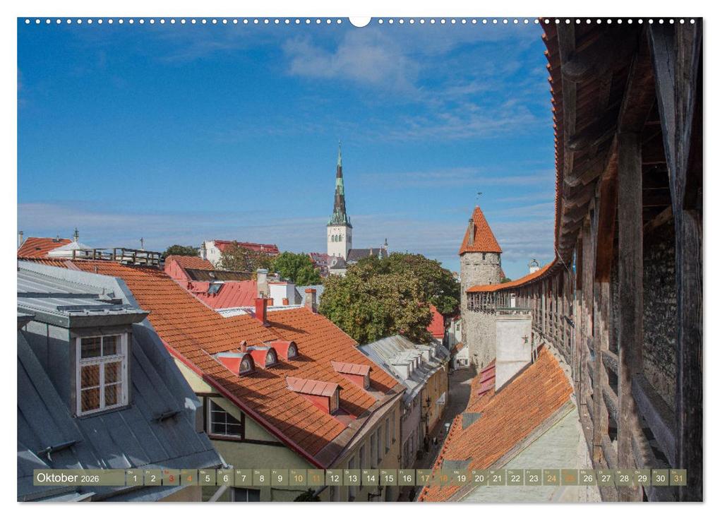 Weitere Ansicht: Tallinn-Riga-Vilnius-Memel, eine Traumreise durch das Baltikum. (Wandkalender 2026 DIN A2 quer), CALVENDO Monatskalender | Ulrich Männel, Calvendo